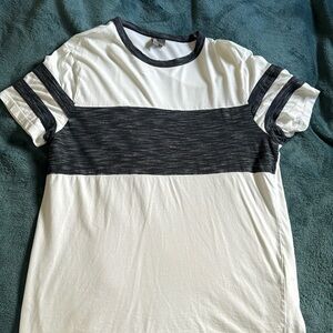 Large ASOS blue striped T-shirt